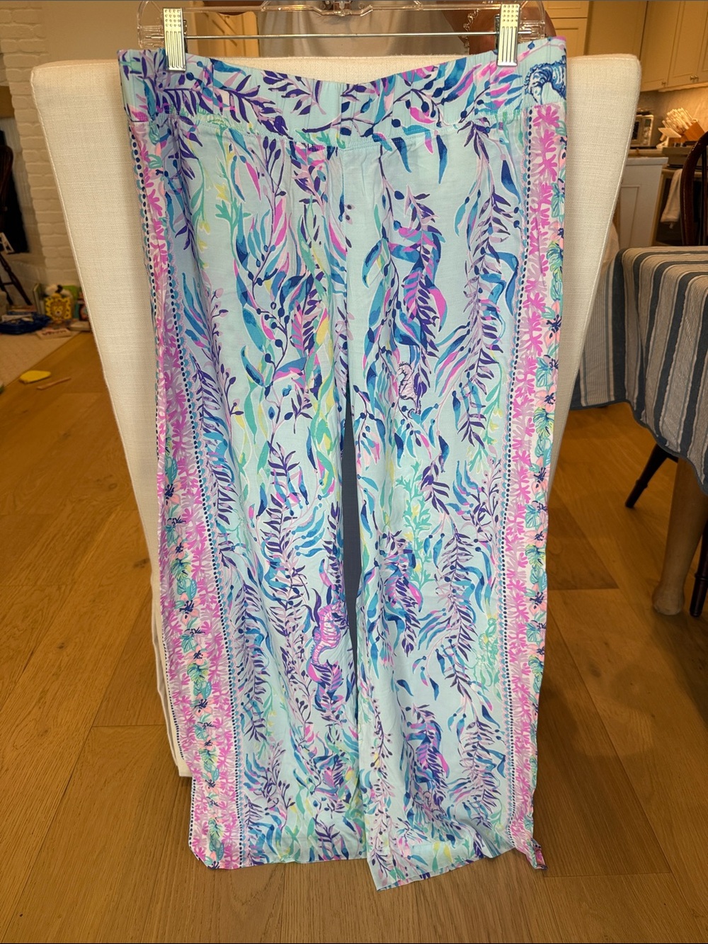 Lilly Pulitzer Blue Oasis Swim Shady Pants